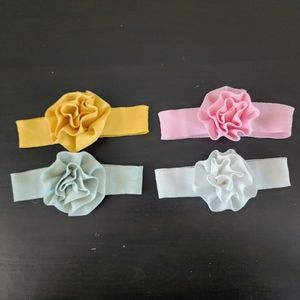 3/$12 ● 4 headbands sz 6-24m